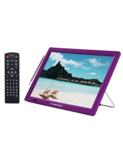 Rerurbished Trexonic Portable Rechargeable 14 Inch LED TV with HDMI, SD/MMC, USB, VGA, AV In/Out and Built-in Digital Tuner, Rerurbished